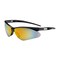 Bouton Optical Semi-Rimless Safety Glasses with Black Frame, Red Mirror Lens and Anti-Scratch Coating 250-AN-10116 - alternate 1