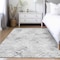Homeroots 3' X 5' Gray Charcoal And Silver Geometric Washable Indoor Outdoor Area Rug 588268 - alternate 5