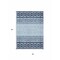 Homeroots 3' X 5' Blue Sky Blue And Ivory Geometric Washable Indoor Outdoor Area Rug 613825 - alternate 5