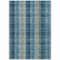 Homeroots 10' X 14' Teal Blue Navy Blue And Olive Green Plaid Washable Indoor Outdoor Area Rug 614022 - alternate 7