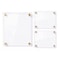 Azar Displays Gallery Wall Set: (2) 8x10 and (1) 16x20 Sign Holders with 1 in GOLD Caps and Standoffs 105720-GLD - alternate 1