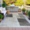 Homeroots 10' X 14' Ivory And Black Geometric Washable Indoor Outdoor Area Rug 631938 - alternate 6