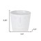 Homeroots Set of Two White Porcelain 4 Ounce Abstract Face Pot Planters, 2PK 517973 - alternate 5