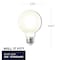 Bulbrite 60-Watt Equivalent G25 Milky Dimmable Decorative Filament LED Light Bulb Warm White, 2PK 861576 - alternate 5