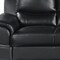 Homeroots 85" Black Leather Sofa With Silver Legs 329475 - alternate 7