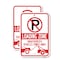 Signmission Loading Zone Unauthorized Vehicles Towed Away, 12'' X 18'' 2 Signs, Heavy Gauge Aluminum, 2PK A-1218-2PACK-25116 - alternate 1