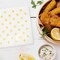 Smarty Had A Party White with Gold Dots Paper BeverageCocktail Napkins 600 Napkins, 600PK 3293-CASE - alternate 3