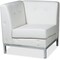 Ave 6 Collection: Wall Street Corner Chair, White Back, 28 in W 28" L 31" H, Leather Seat WST51C-W32 - alternate 1