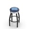 Holland Bar Stool Co 30" Blk Wrinkle North Carolina Swivel Bar Stool, Chrome Ring L8B3C30NorCar - alternate 1