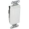 Hubbell Wiring Switches & Lighting, Spec Grade, 20A 120/277V, Single Pole, Back/Side Wired, White DS120W - alternate 1