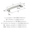 Amerock Rift 3-3/4 inch (96mm) Center-to-Center Satin Nickel Cabinet Pull, 25PK 25VMP36899G10 - alternate 3