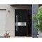 Vdomdoors Steel Door Deux 6072 Black Enamel Sidelight Exterior Window Sidelite Entry Door Painted W36+12xH80 DEUX6072EXD-BLK-W36+12 X H80-RH-I - alternate 3