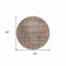 Homeroots 8' Brown Round Oriental Washable Indoor Outdoor Area Rug 607526 - alternate 6