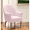 Homeroots 33" Pink And Brown Linen Arm Chair 534143 - alternate 1