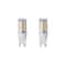 Bulbrite 35-Watt Equivalent T4 Dimmable Bi-Pin (G9) LED Light Bulb Warm White, 2PK 861525 - alternate 1