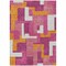 Homeroots 10' X 14' Pink Ivory And Orange Geometric Washable Indoor Outdoor Area Rug 613228 - alternate 7
