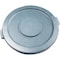 Rubbermaid Commercial 32 Gal Trash Can Lid, Gray, Plastic, 22.25 in W/Dia FG263100GRAY - alternate 1