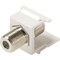 Steren Keystone Snap-in F Jack Adapter White 310-415WH - alternate 1
