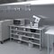Amgood 18in D x 72in L Stainless Steel Table, Three Undershelves AMG WT-1872-3SH-Z - alternate 7