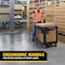 Rubbermaid Commercial Plastic Utility Cart with Deep Lipped Plastic Shelves, Ergonomic, 2 Shelves, 500 lbs. FG452088BLA - alternate 5