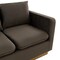 Leisuremod Nervo Upholstered Velvet Loveseat with Gold Frame, Dark Grey NS55DGR - alternate 3