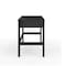 Martha Stewart Rhett Home Office 3 Drawer Desk w/Tapered Legs in Black w/Oil Rubbed Bronze Hardware NAN-PS-23504-BK-BK-MS - alternate 5