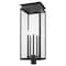 Z-Lite Nova 5 Light Outdoor Post Mount Fixture, Black/Clear, 12.5 In W x 35 In H 5018PHXLR-BK - alternate 4