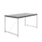Homeroots 54" Black and Silver Wood and Stainless Steel Writing Desk 544278 - alternate 7