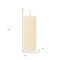 Homeroots Set of Four Ivory Flameless Pillar Candles, 4PK 633833 - alternate 2