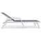 Leisuremod Marlin Patio Chaise Lounge Chair with Armrests in White Aluminum Frame, Black, 2PK MLAW-77BL2 - alternate 7