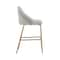 Manhattan Comfort Gracie Counter Stool  in Stone and Gold - Set of 3 3-CS019-GST - alternate 5
