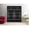 Sartodoors Sliding Closet Double Bi-fold Doors, Planum 0210 Matte Black and Aluminum Strips, Sturdy Tracks Mol PLANUM0210DBF-BLK-96 x 80 (4* 24x80) - alternate 4
