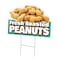 Signmission Fresh Roasted Peanuts Die Cut Yard & Stake plastic window, 1216-Fresh Roasted Peanuts C-DC-1216-DS-Fresh Roasted Peanuts19 - alternate 1