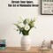 Uniquewise 8in Whitewashed Rustic Distressed Ceramic Farmhouse Vase, for Floral Arrangements & Home Decor QI004788 - alternate 4