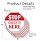 Signmission Stop Check in Here, 6 inch X 6 inch, Vinyl Decal, 5PK OC-D-5PACK-6-312 - alternate 3