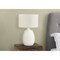 Homeroots 26" Cream Gourd Table Lamp With Cream Drum Shade 545798 - alternate 4