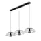 Z-Lite Valencia Matte Black 3 Light Linear Chandelier 623P16-3L-MB - alternate 6