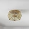 Jonathan Y Violet 12.5" 2-Light Industrial Vintage Iron/Glass LED Flush Mount, Brass Gold JYL9927A - alternate 4
