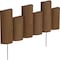 Greenes Fence 5'' to 7'' H. x 18'' L. Cedar Flexible Half-Log Lawn Edging RC32B - alternate 1