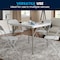 Flash Furniture 34.25 W, 34.25 L, 29.5 H, Metal, Plastic, Plastic: Polyethylene Top, Granite White 5-DAD-YCZ-86-GG - alternate 8