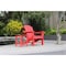 Newtechwood Atlantic Classic Curveback Ruby Red Plastic Outdoor Patio Adirondack Chair P013-898 - alternate 3
