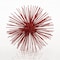 Homeroots 8" Red Spiked Iron Decorative Orb Tabletop Sculpture 354771 - alternate 1