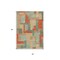 Homeroots 5' X 8' Sage Gray And Orange Geometric Washable Indoor Outdoor Area Rug 613230 - alternate 8