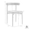 Armen Living Shannon Dining Chair with Gold Brushed Stainless Steel and Taupe Fabric - Set of 2 LCSNSIBGLTP - alternate 5