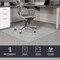 Fab Glass And Mirror Glass Office Chair Mat | 60in Flat Polished Edge Heavy Duty Glass Mat for Hard Floors CM60SQF-CL - alternate 5