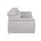 Homeroots 86" Light Gray Top Grain Leather Sofa 721566 - alternate 6