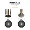Snappad TRAILER JACK ACCESSORIES Rubber; Fits 10 Inch Round Jack Foot; Black; 11-3/4 Inch Diameter; Set Of 4 HI10SP4 - alternate 3