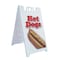 Signmission Hot Dogs, A-Frame & 2 Decals Installed, Heavy-Duty Plastic Frame SBHD-D-2436-Hot Dogs 1 - alternate 1