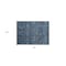Homeroots 2' X 3' Blue and Black Floral Washable Non Skid Indoor Outdoor Area Rug 564302 - alternate 5