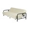 Homeroots 79" Beige Fabric Convertible Futon Steel Sleeper Reclining Sofa 719578 - alternate 6